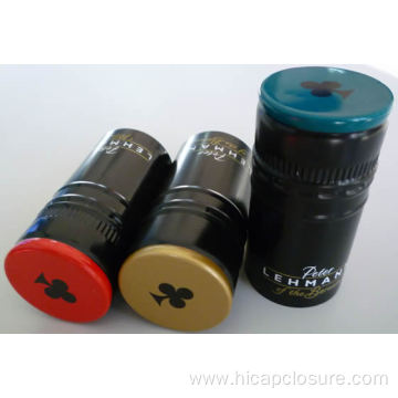 Embossed printed wine screwcaps BVS